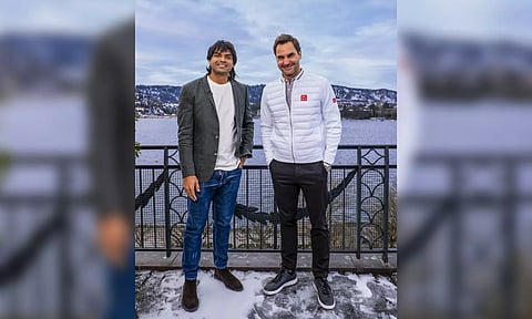 Roger Federer and Neeraj Chopra