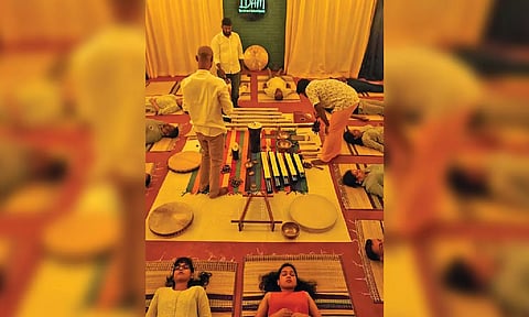 Still from the previous sound healing session