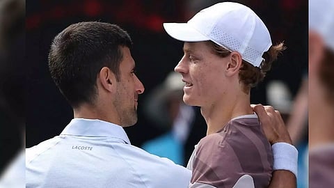  Novak Djokovic, Jannik sinner (IANS)
