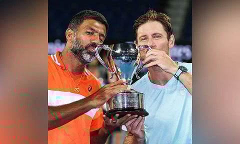 Bopanna and Ebden. Twitter - @ATPTour