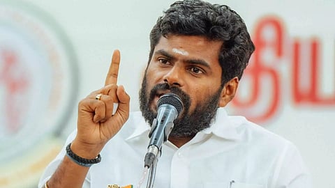 State BJP president K Annamalai