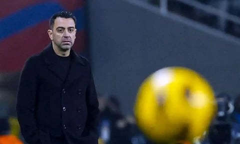 Barcelona's head coach Xavi Hernandez. (AP)