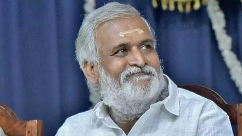 Minister of Hindu Religious and Charitable Endowments (HR & CE) P K Sekarbabu