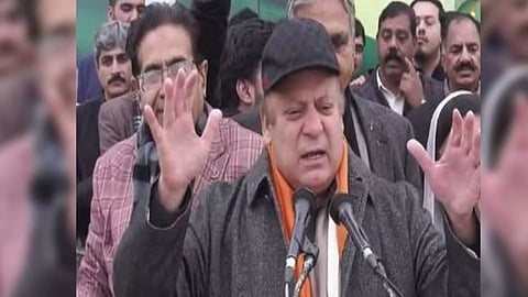 Nawaz Sharif addresses a rally in Nankana Sahib (Photo/YouTube)