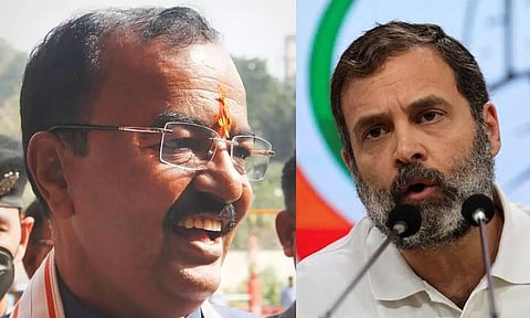 Keshav Prasad Maurya; Rahul Gandhi (File)