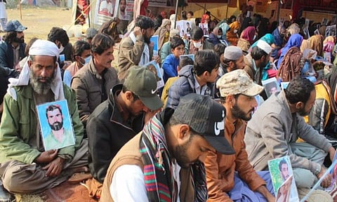 Baloch protest in Pakistan (ANI)