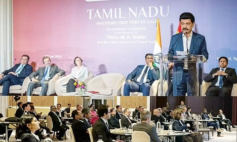 CM Stalin addresses Tamil Nadu Investors First Port of Call meet