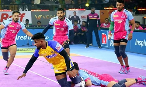 Jaipur beat Thalaivas to qualify for playoffs (Photo: PKL)