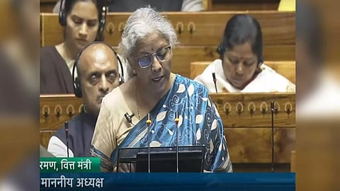 Union Finance Minister Nirmala Sitharaman (Sansad TV)