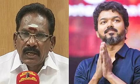 Former minister and AIADMK leader Sellur Raju; Actor turned Politician Vijay
