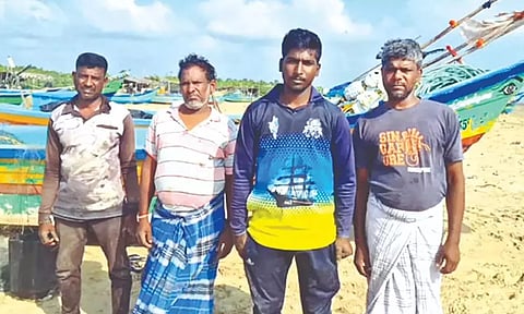 Fishermen who were attacked mid-sea