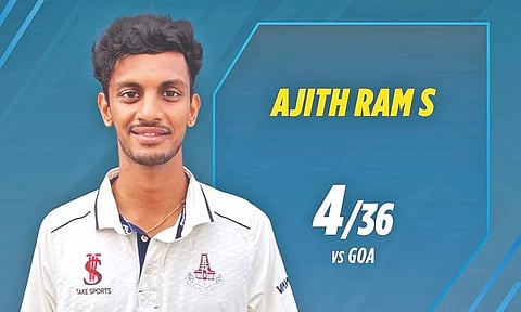 Ajith Ram picked four wickets on day three