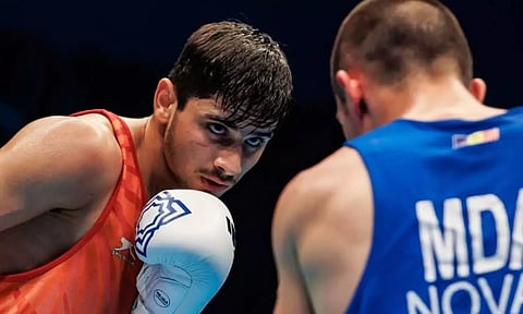 Sachin registered a 3-2 win in the pre-quarterfinals and will now face Kapanadze Giorgi of Georgia on Friday to secure a place in the semifinals.