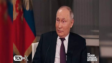 Russian President Vladimir Putin (Photo/X @TuckerCarlson)