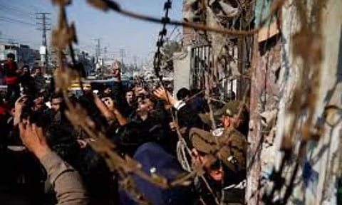 Supporters of former prime minister Imran Khan's party (Reuters)