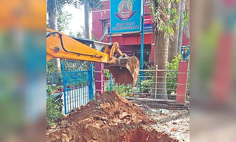 Works being completed at Chembarambakkam
