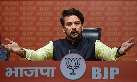 Union Information and Broadcasting Minister Anurag Thakur (ANI)