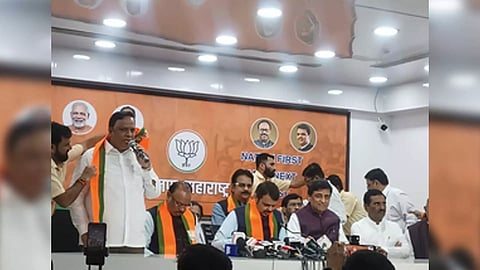 Former Maharashtra Chief Minister Ashok Chavan formally joined the Bharatiya Janata Party (BJP) 