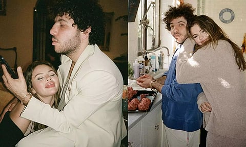 Selena Gomez with boyfriend Benny Blanco. (Instagram)