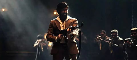 Yash as Rocky bhai in 'KGF 2'