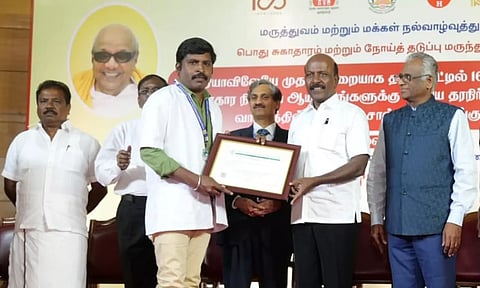 Health Minister Ma Subramanian handed over the NABL certificates to 1,622 government Primary Health Center Laboratories from across TN. (X/@Subramanian_ma)