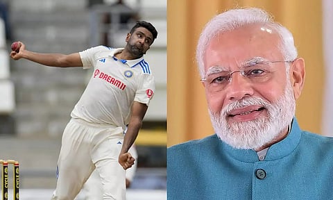 R Ashwin; PM Modi (PTI)