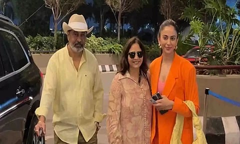Rakul Preet Singh with family (ANI)