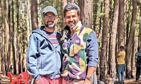 Ramkumar and Vishnu Vishal from the shooting spot