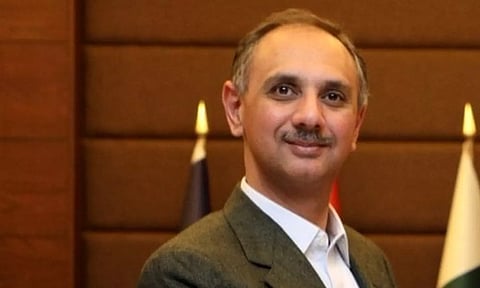 Pakistan-Tehreek-e-Insaaf’s PM candidate Omar Ayub Khan. (IANS)