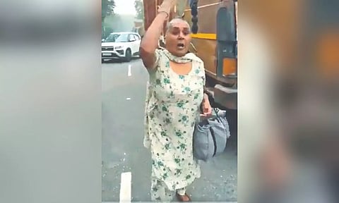 Screengrab of the viral video