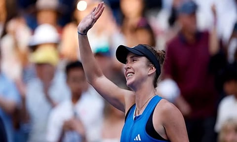 Elina Svitolina fends off compatriot Anhelina Kalinina in Dubai opener