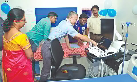 Yamaha donates ultrasound system to Kancheepuram govt hospital