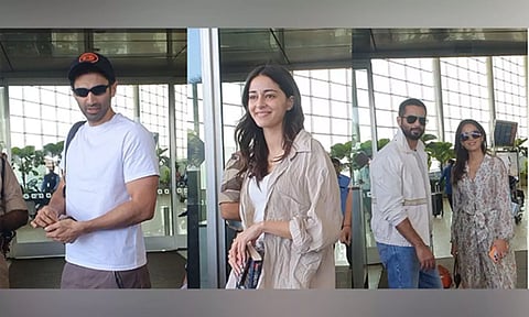 Aditya Roy Kapur, Ananya Panday, Shahid Kapoor, Mira Rajput (ANI)