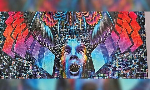 A sheet of LSD stamps that the NCB Chennai zonal unit seized