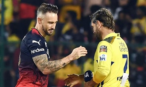 MS Dhoni, Faf du Plessis (IANS)