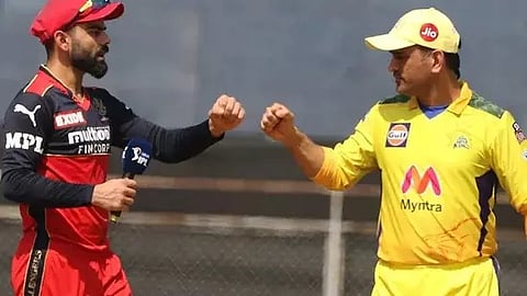 Virat Kholi with MS Dhoni