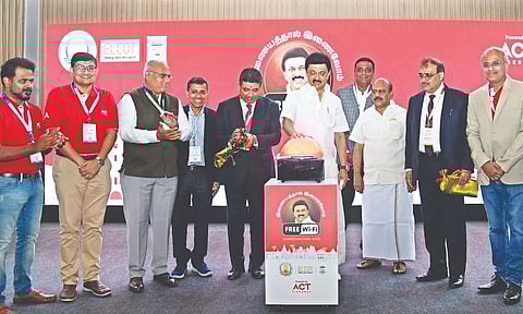 Chief Minister MK Stalin launching the UmagineTN 2024 conference in Chennai on Friday