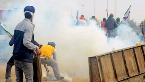 A visual from the protest (PTI)