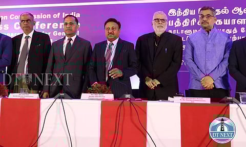 The review of poll preparedness for the forthcoming general elections to the Lok Sabha 2024 meeting held in Chennai. (Photo credit: Justin George)