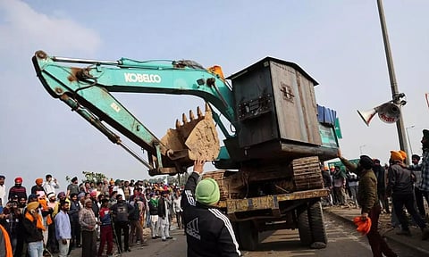 Thousands of farmers have been staying put at Khanauri and Shambhu on Punjab's border (Reuters)