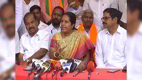 BJP Mahila Morcha president Vanathi Srinivasan. (Photo/ANI)