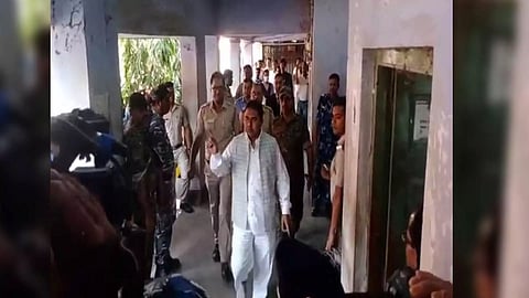TMC leader Sheikh Shahjahan brought to Basirhat court lockup (Photo/ANI)