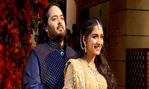 Anant Ambani and Radhika Merchant (ANI)
