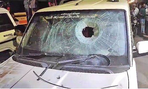 Aramudhan’s car damaged by country bombs