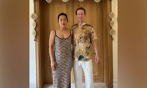 Mark Zuckerberg, wife Priscilla Chan (Image source: Instagram)