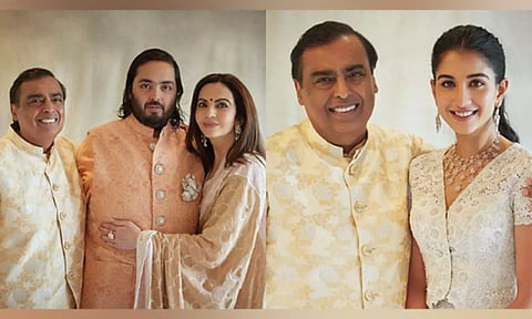 Mukesh Ambani, Anant Ambani, Nita Ambani, Radhika Merhcant (Image source: NMACC Instagram)