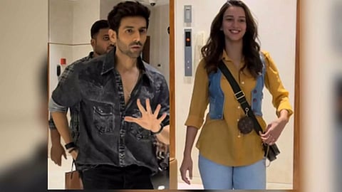 Bollywood star Kartik Aaryan and actress Triptii Dimri (Photo/IANS)