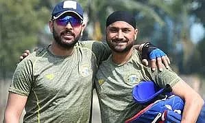 Yuvraj Singh and Harbhajan Singh