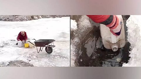 Severe snowfall and rain in Gilgit Baltistan (Photo/ANI)