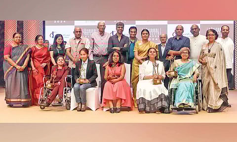 All the winners with the dignitaries at the CavinKare Ability Awards 2024